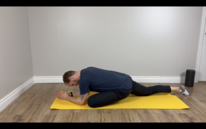 Forward Pigeon Pose end position